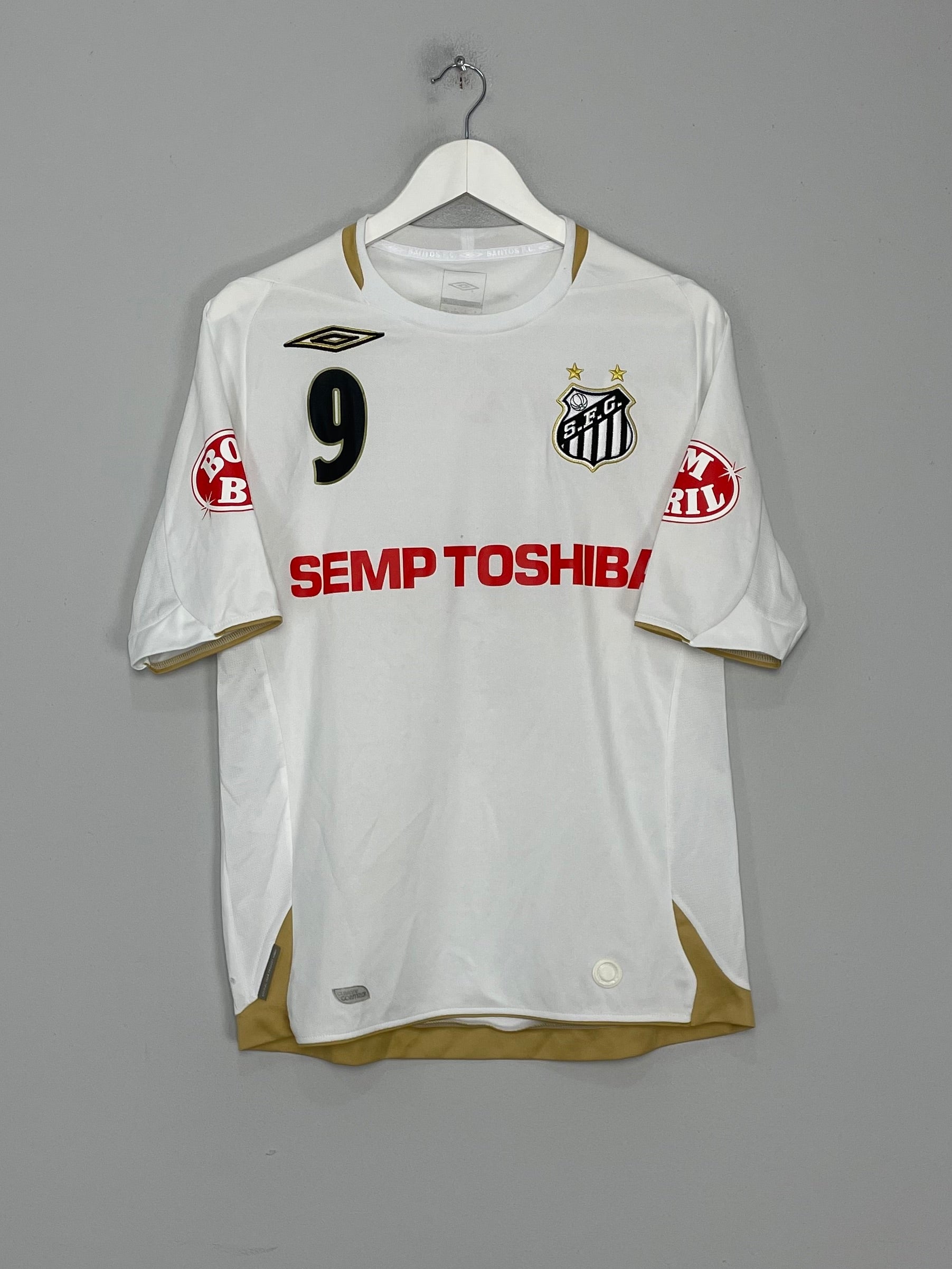 2007/08 SANTOS #9 HOME SHIRT (S) UMBRO