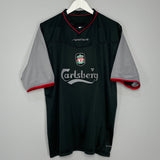 2002/04 LIVERPOOL BAROS #5 AWAY SHIRT (XL) REEBOK