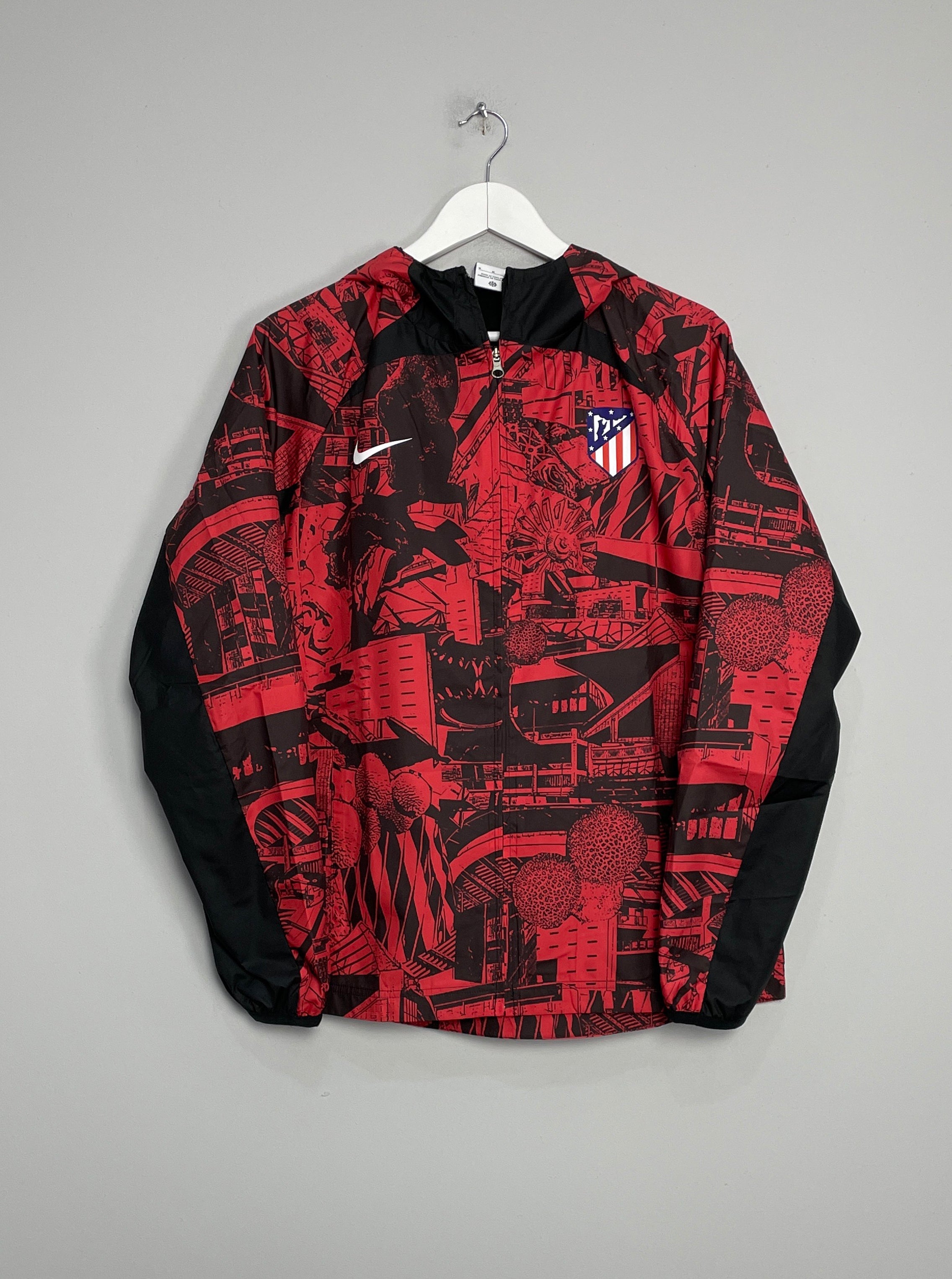 Image of the Atletico Madrid rain jacket from the 2022/23 season