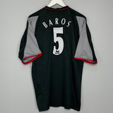 2002/04 LIVERPOOL BAROS #5 AWAY SHIRT (XL) REEBOK