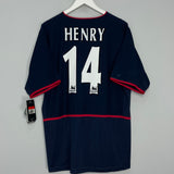 2002/03 ARSENAL HENRY #14 *BNWT* AWAY SHIRT (L) NIKE