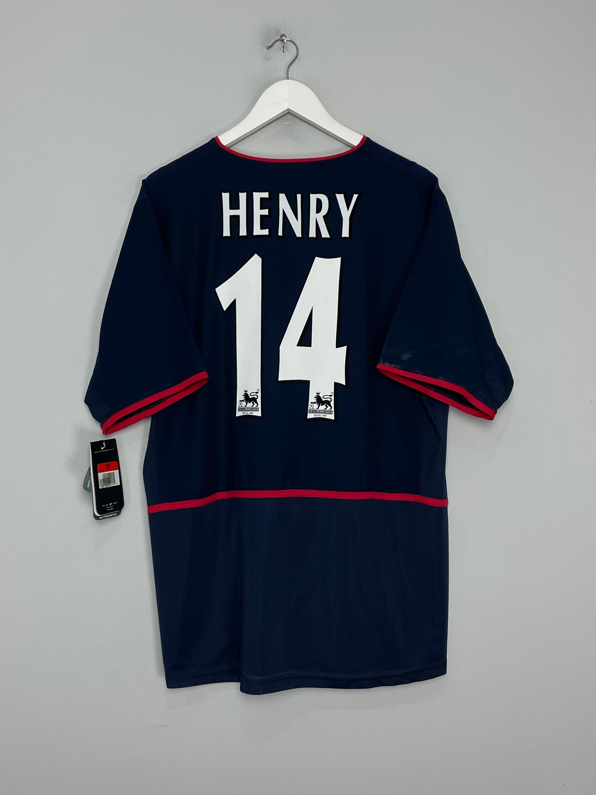 2002/03 ARSENAL HENRY #14 *BNWT* AWAY SHIRT (L) NIKE