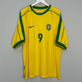 1998/00 BRAZIL RONALDO #9 HOME SHIRT (XXL) NIKE