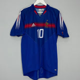 2004/06 FRANCE ZIDANE #10 HOME SHIRT (M) ADIDAS