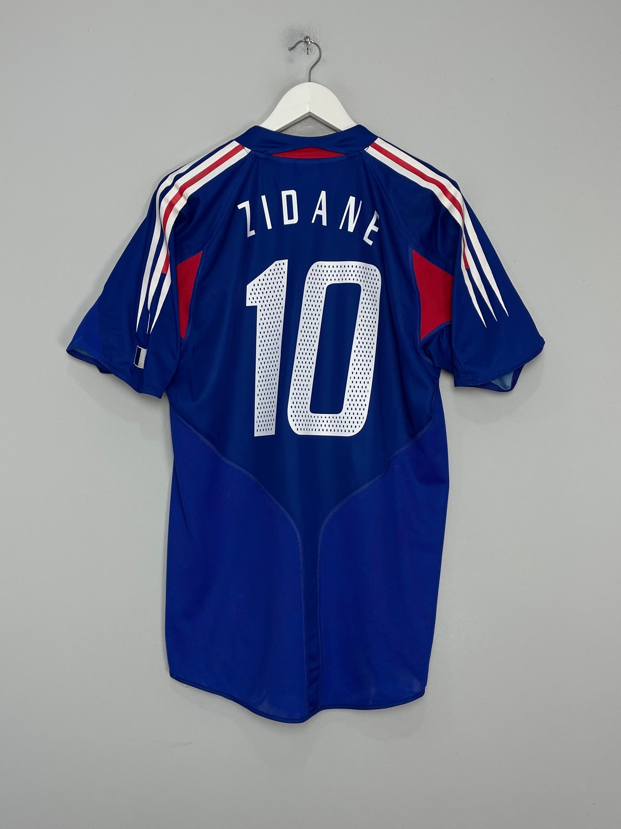 2004/06 FRANCE ZIDANE #10 HOME SHIRT (M) ADIDAS