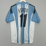 2002/04 ARGENTINA VERON #11 HOME SHIRT (M) ADIDAS