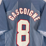 1996 ENGLAND GASCOIGNE #8 AWAY SHIRT (XXL) UMBRO