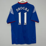 2010/11 CHELSEA DROGBA #11 HOME SHIRT (L) ADIDAS