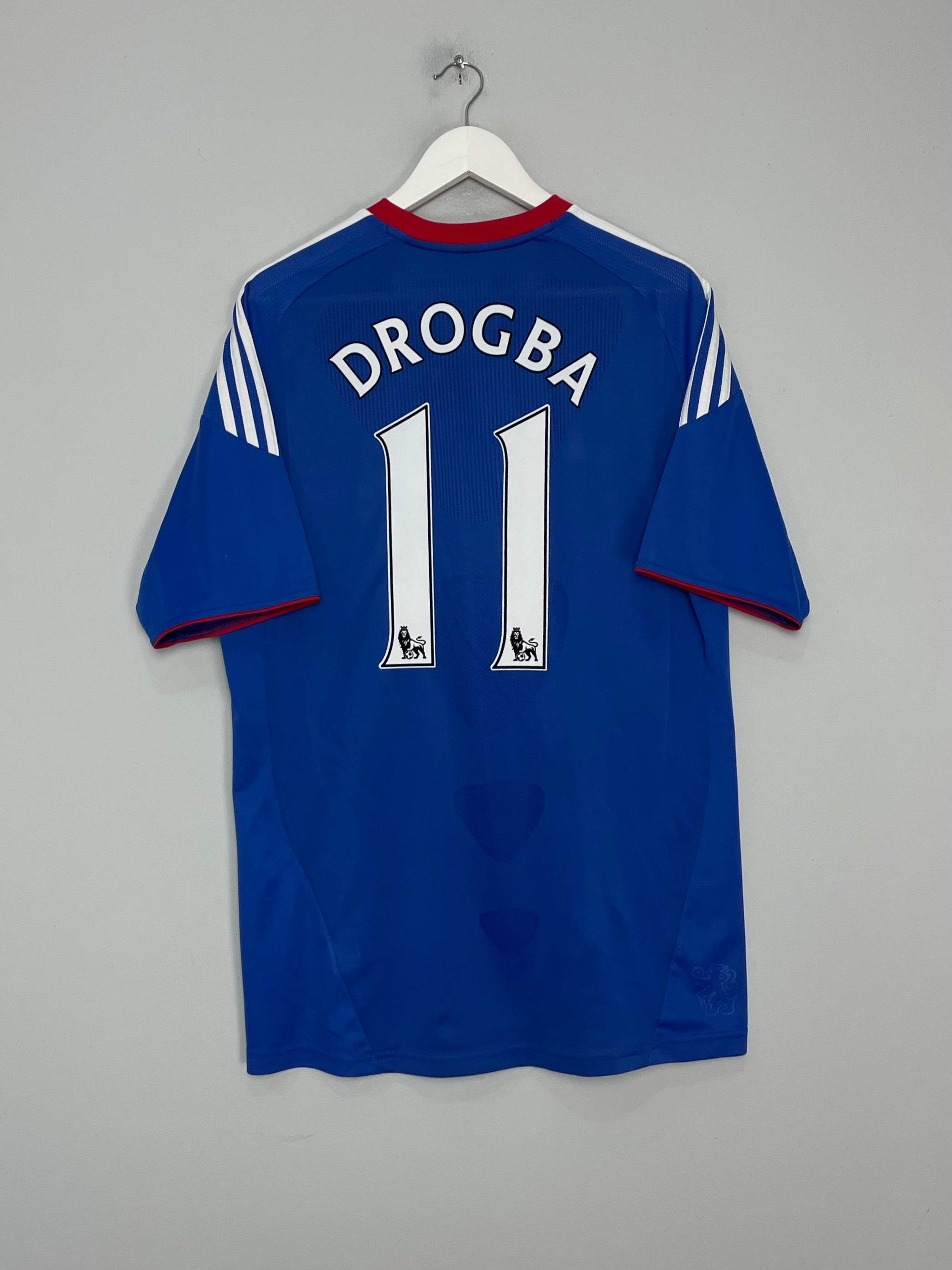 2010/11 CHELSEA DROGBA #11 HOME SHIRT (L) ADIDAS