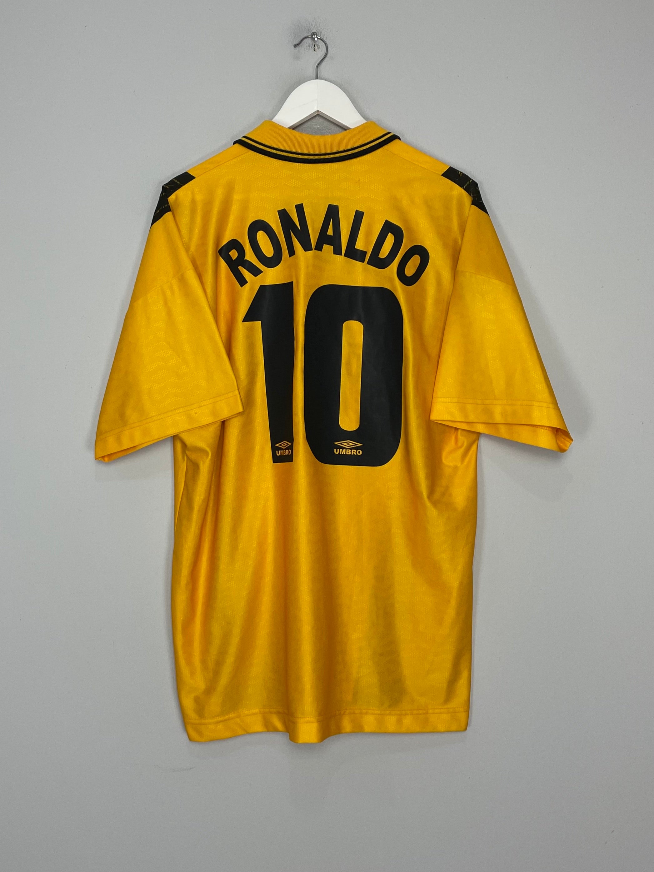 1996/97 INTER MILAN RONALDO #10 THIRD SHIRT (XL) UMBRO