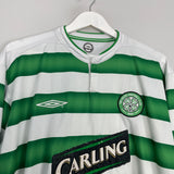 2003/04 CELTIC L/S HOME SHIRT (XL) UMBRO