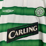 2003/04 CELTIC L/S HOME SHIRT (XL) UMBRO