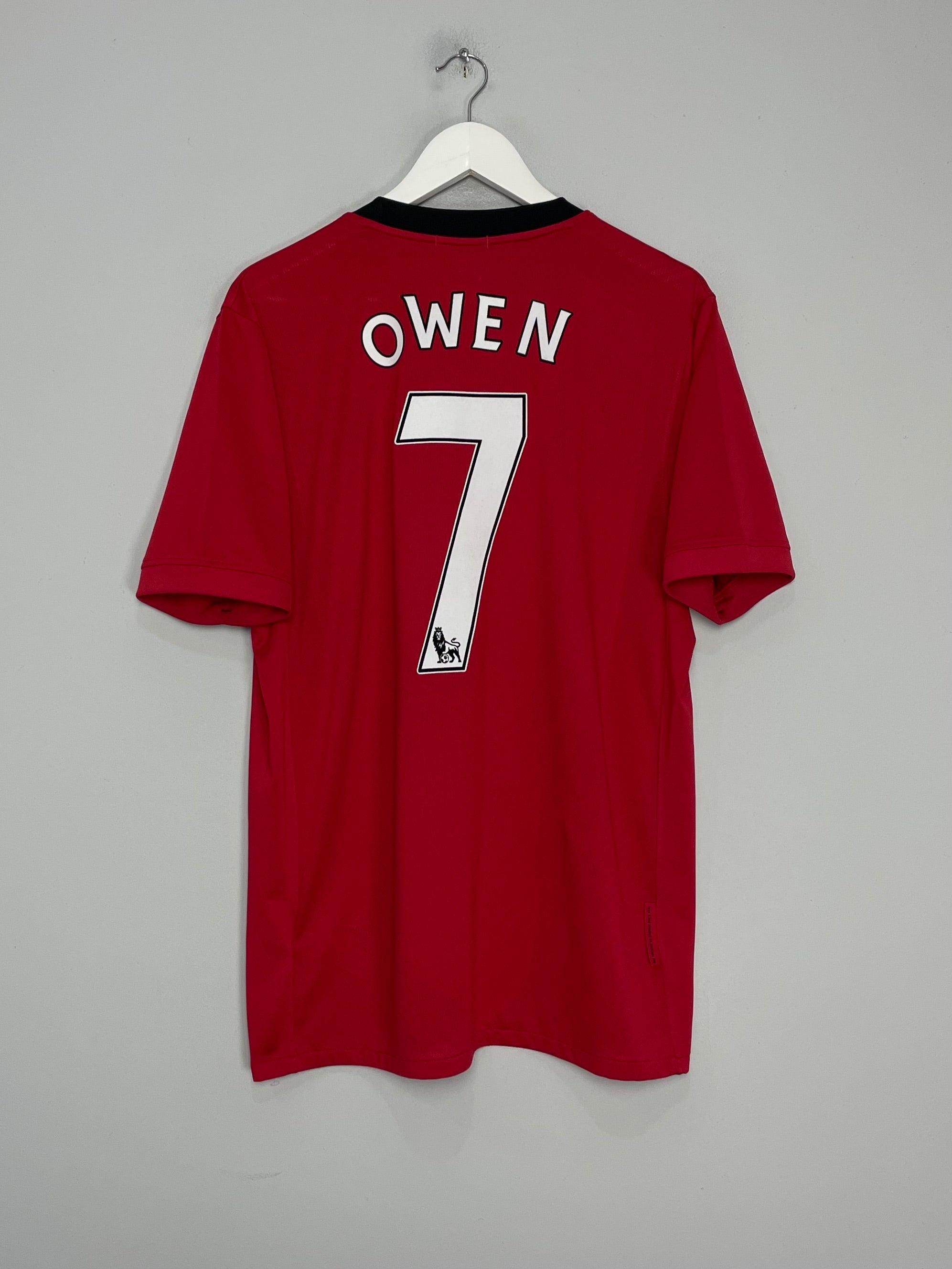 2009/10 MANCHESTER UNITED OWEN #7 HOME SHIRT (L) NIKE