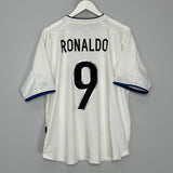 1999/00 INTER MILAN RONALDO #9 AWAY SHIRT (L) NIKE