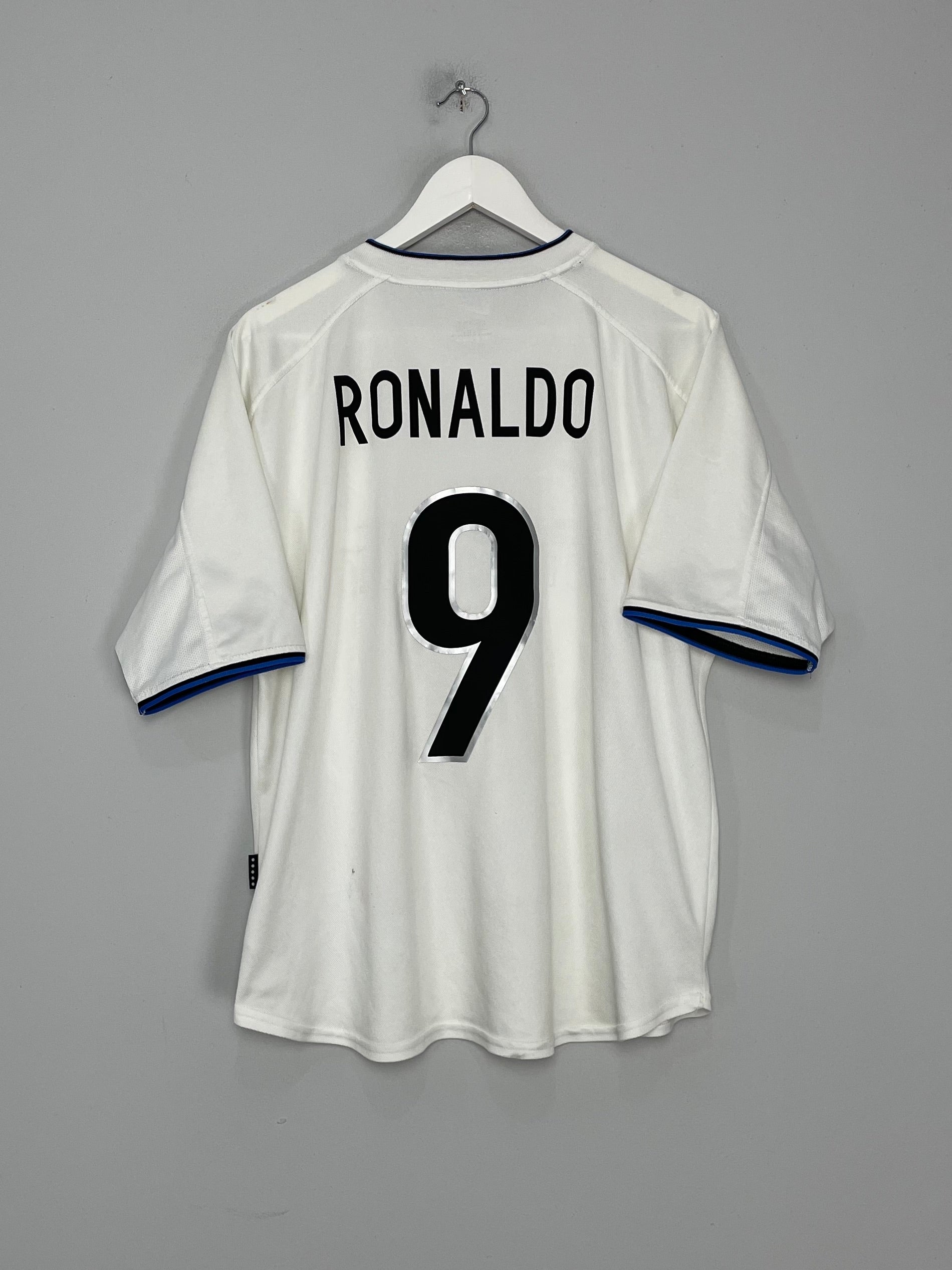 1999/00 INTER MILAN RONALDO #9 AWAY SHIRT (L) NIKE