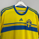 2014/15 SWEDEN HOME SHIRT (XL) ADIDAS