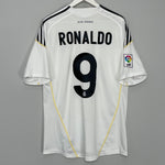 2009/10 REAL MADRID RONALDO #9 HOME SHIRT (L) ADIDAS