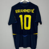 2008/09 SWEDEN IBRAHIMOVIC #9 AWAY SHIRT (L) UMBRO