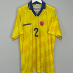 1995/96 COLOMBIA ESCOBAR #2 HOME SHIRT (XL) UMBRO