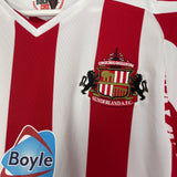 2007/08 SUNDERLAND YORKE #19 HOME SHIRT (M) UMBRO