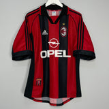 1998/00 AC MILAN MALDINI #3 HOME SHIRT (M) ADIDAS