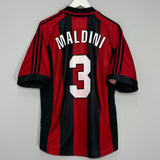 1998/00 AC MILAN MALDINI #3 HOME SHIRT (M) ADIDAS