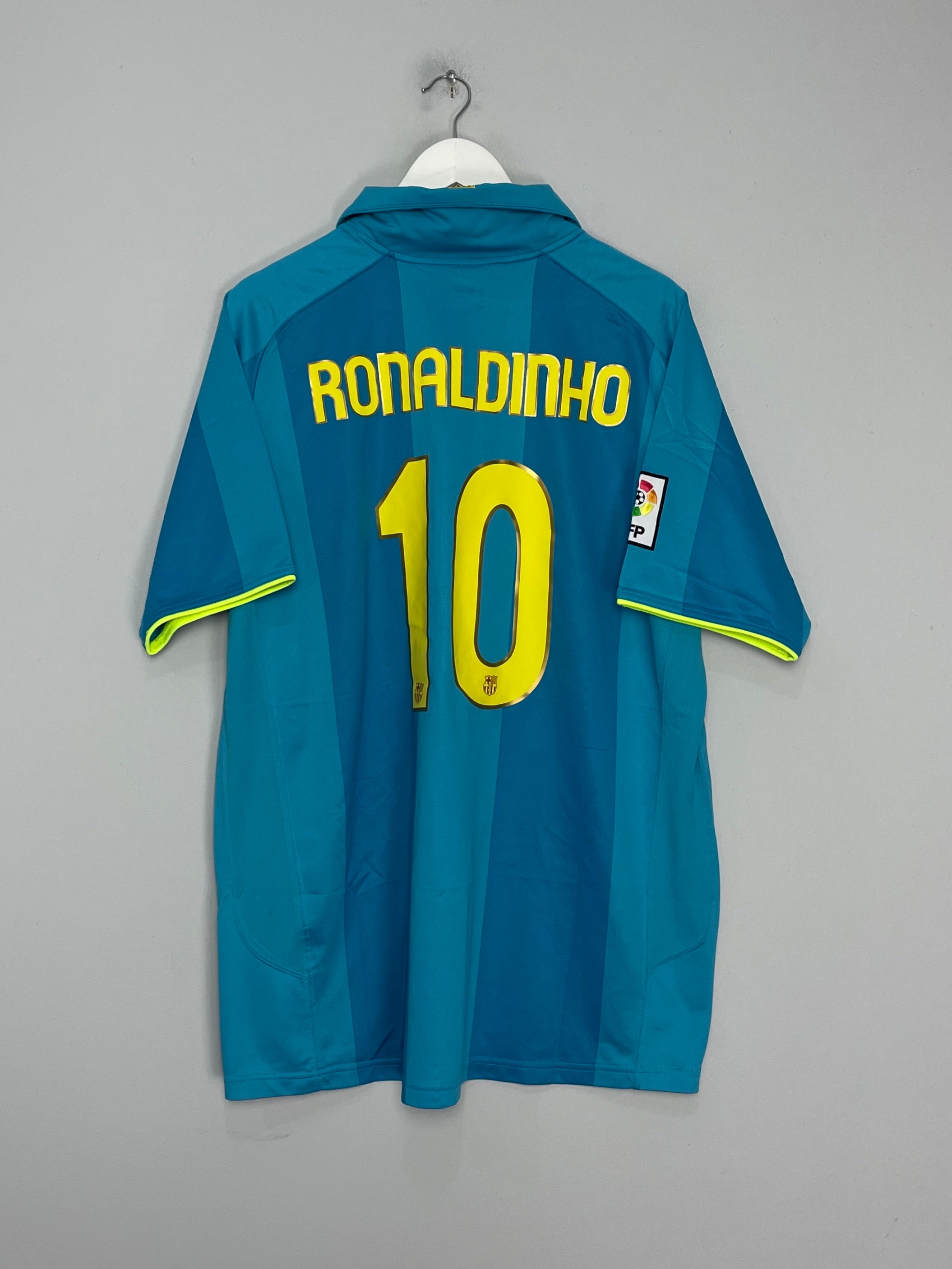 2007/09 BARCELONA RONALDINHO #10 AWAY SHIRT (XL) NIKE