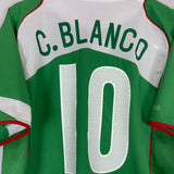 2004/06 MEXICO C.BLANCO #10 HOME SHIRT (L) NIKE