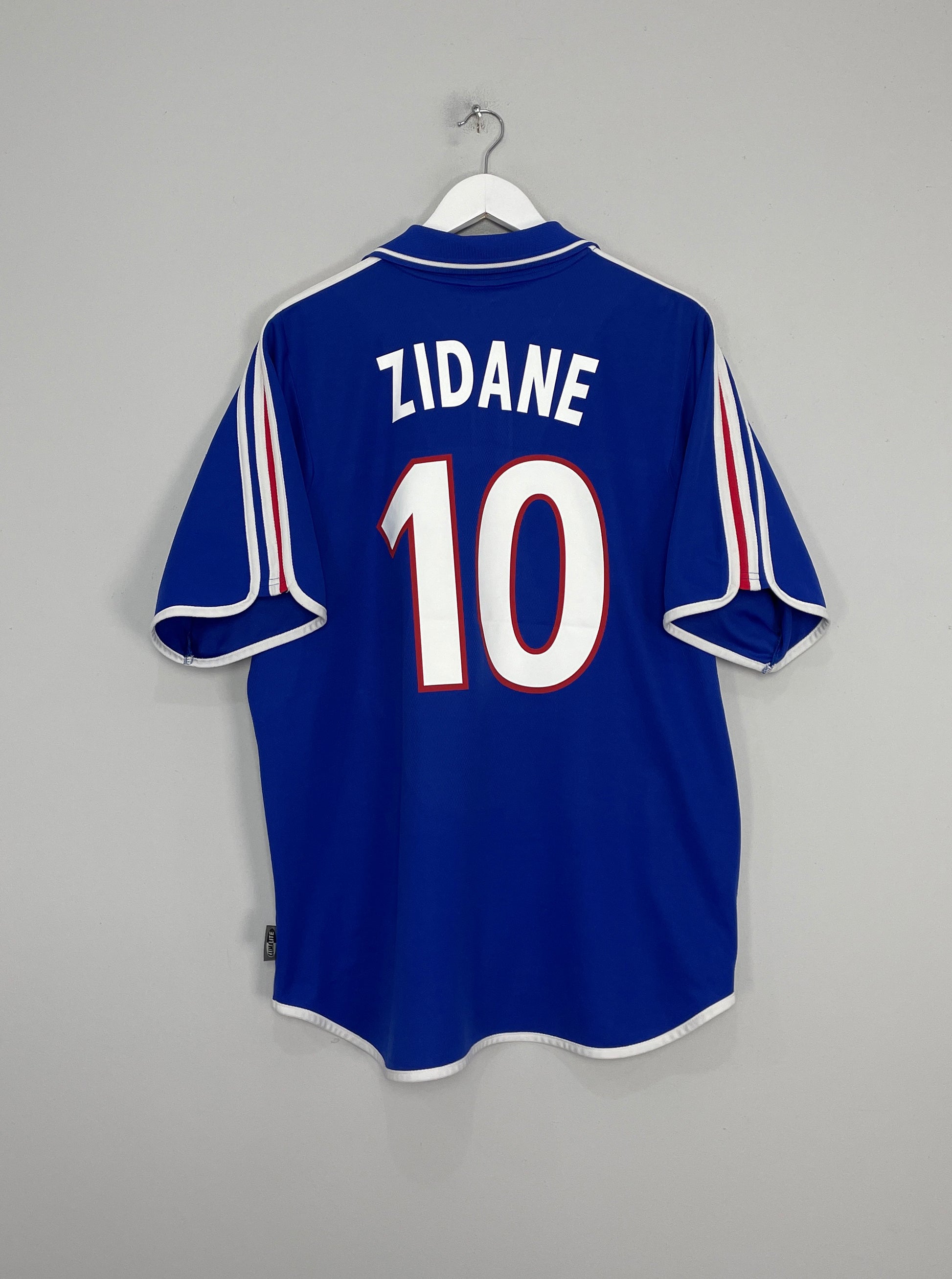 ADIDAS ZINEDINE ZIDANE FRANCE HOME JERSEY FIFA WORLD CUP 2002. –