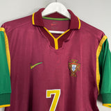 1997/98 PORTUGAL FIGO #7 HOME SHIRT (M) NIKE