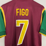 1997/98 PORTUGAL FIGO #7 HOME SHIRT (M) NIKE