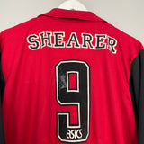 1995/96 BLACKBURN ROVERS SHEARER #9 AWAY SHIRT (XL) ASICS