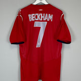 2004/06 ENGLAND BECKHAM #7 AWAY SHIRT (XL) UMBRO