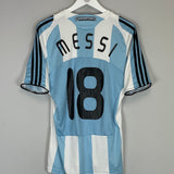 2007/09 ARGENTINA MESSI #18 HOME SHIRT (M) ADIDAS