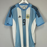 2002/04 ARGENTINA BATISTUTA #9 HOME SHIRT (L) ADIDAS