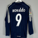 2005/06 REAL MADRID RONALDO #9 L/S AWAY SHIRT (S) ADIDAS