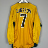 2002/03 CELTIC LARSSON #7 AWAY SHIRT (XL) UMBRO