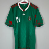 2010 MEXICO J.HERNANDEZ #14 HOME SHIRT (XL) ADIDAS