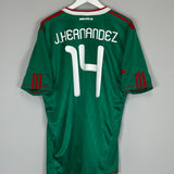 2010 MEXICO J.HERNANDEZ #14 HOME SHIRT (XL) ADIDAS