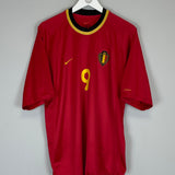 2000/02 BELGIUM MPENZA #9 HOME SHIRT (L) NIKE