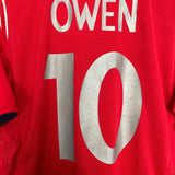 2004/06 ENGLAND OWEN #10 AWAY SHIRT (L) UMBRO