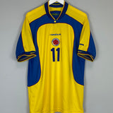 2001/03 COLOMBIA ASPRILLA #11 HOME SHIRT (M) REEBOK