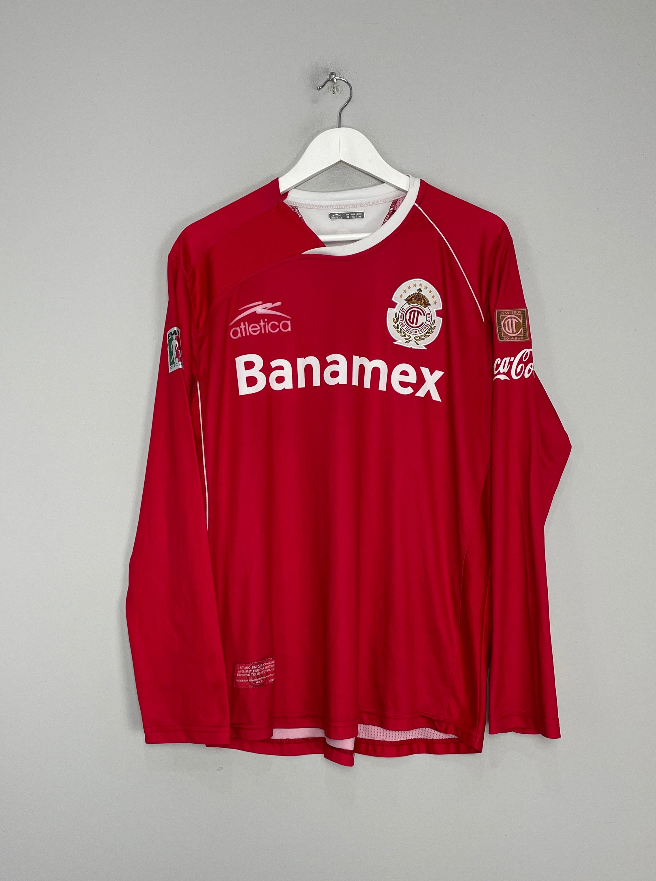 2000/01 TOLUCA L/S HOME SHIRT (M) ATLETICA