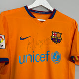 2006/08 BARCELONA R.MARQUEZ #4 *SIGNED* AWAY SHIRT (S) NIKE