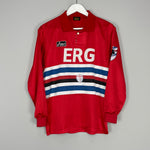 1993/94 SAMPDORIA #10 L/S AWAY SHIRT (M) ASICS