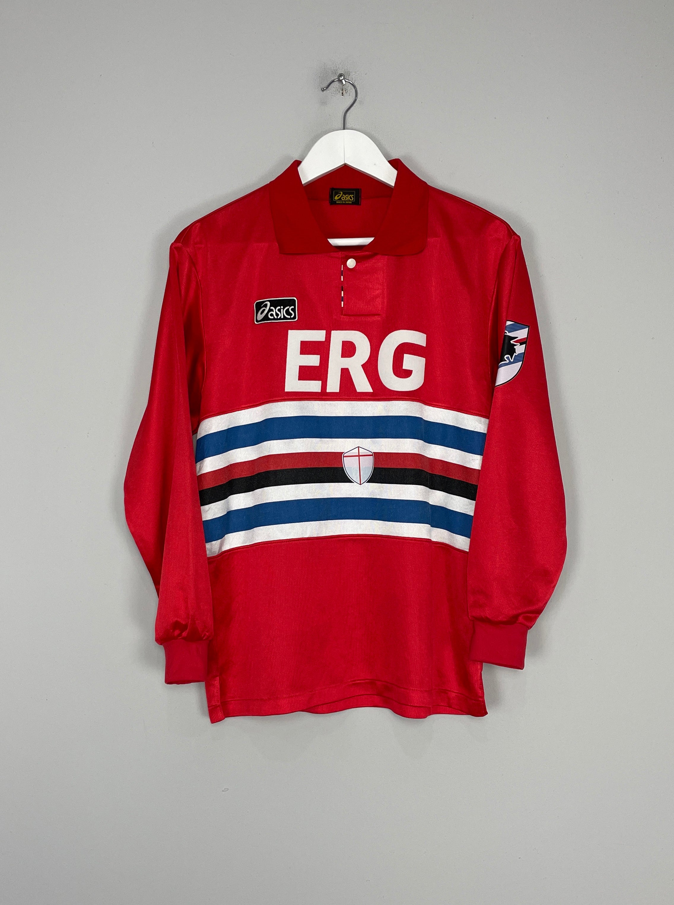 1993/94 SAMPDORIA #10 L/S AWAY SHIRT (M) ASICS