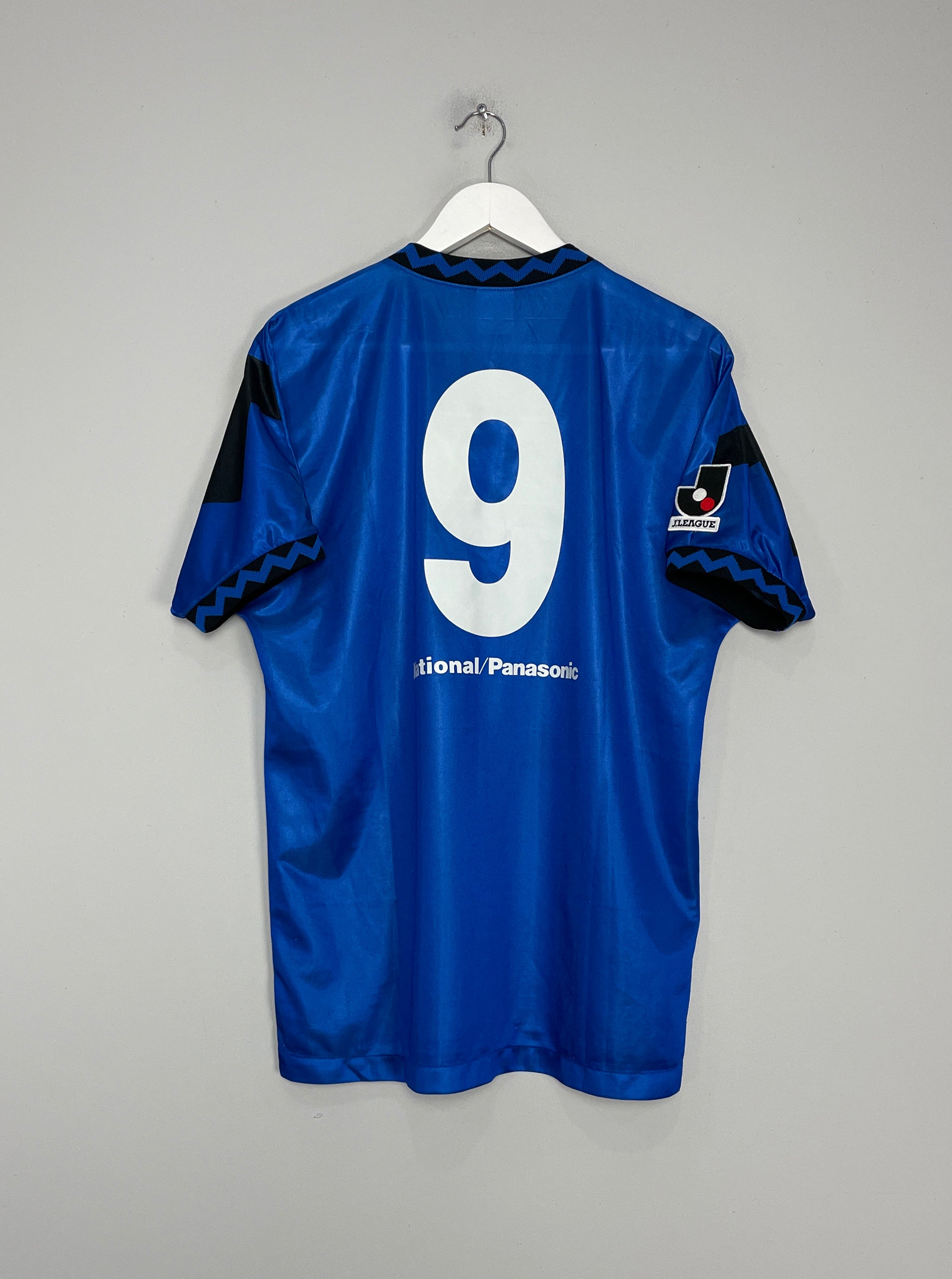 1993 GAMBA OSAKA #9 HOME SHIRT (L) MIZUNO