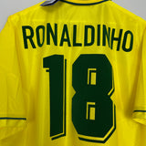 1994/96 BRAZIL RONALDINHO #18 *BNWT* HOME SHIRT (XL) UMBRO