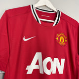 2011/12 MANCHESTER UNITED CLEVERLEY #23 HOME SHIRT (L) NIKE