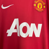 2011/12 MANCHESTER UNITED CLEVERLEY #23 HOME SHIRT (L) NIKE